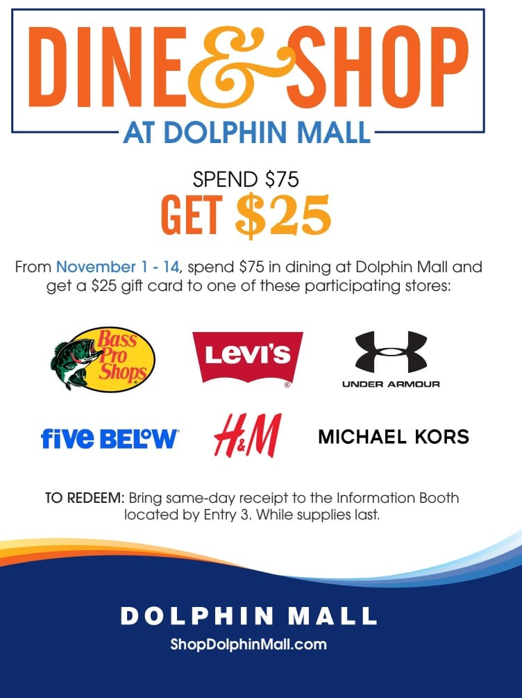 Dolphin 'Dine & Shop' Returns Now Through November | citybiz